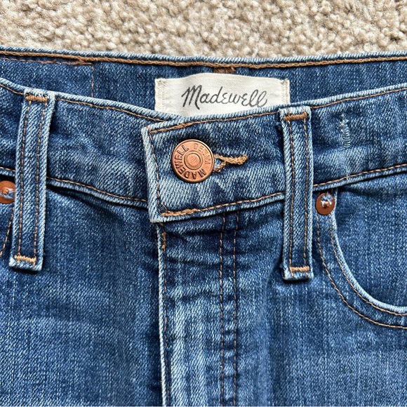 Madewell | Slim Wide Leg Crop Jeans - Raw Hem - Picture 4 of 4